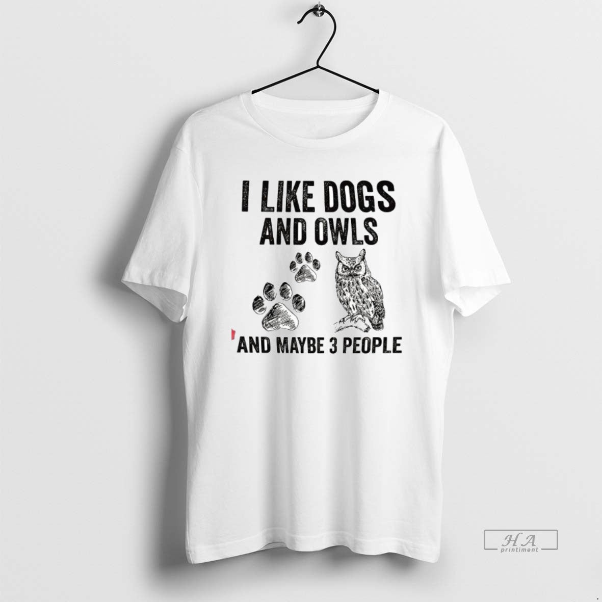 Official I Like Dogs And Owls And Maybe 3 People