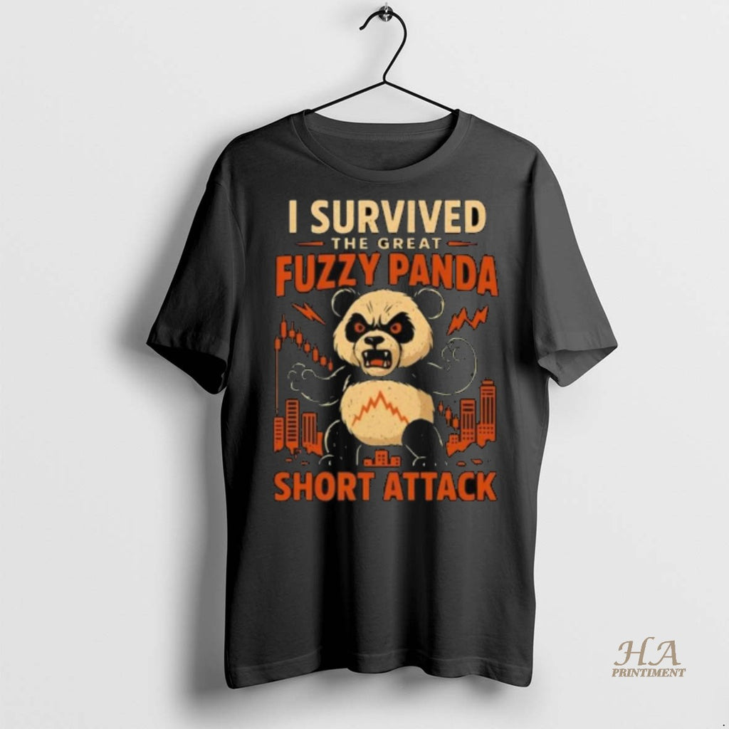 Official I Survived The Great Fuzzy Panda Short Attack Long Sleve Shirt