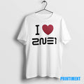 Official I Love 2ne1 South Korean K Pop Girl Tee Sweater