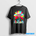 Official I Love Someone With Autism Floral Tee Sweater