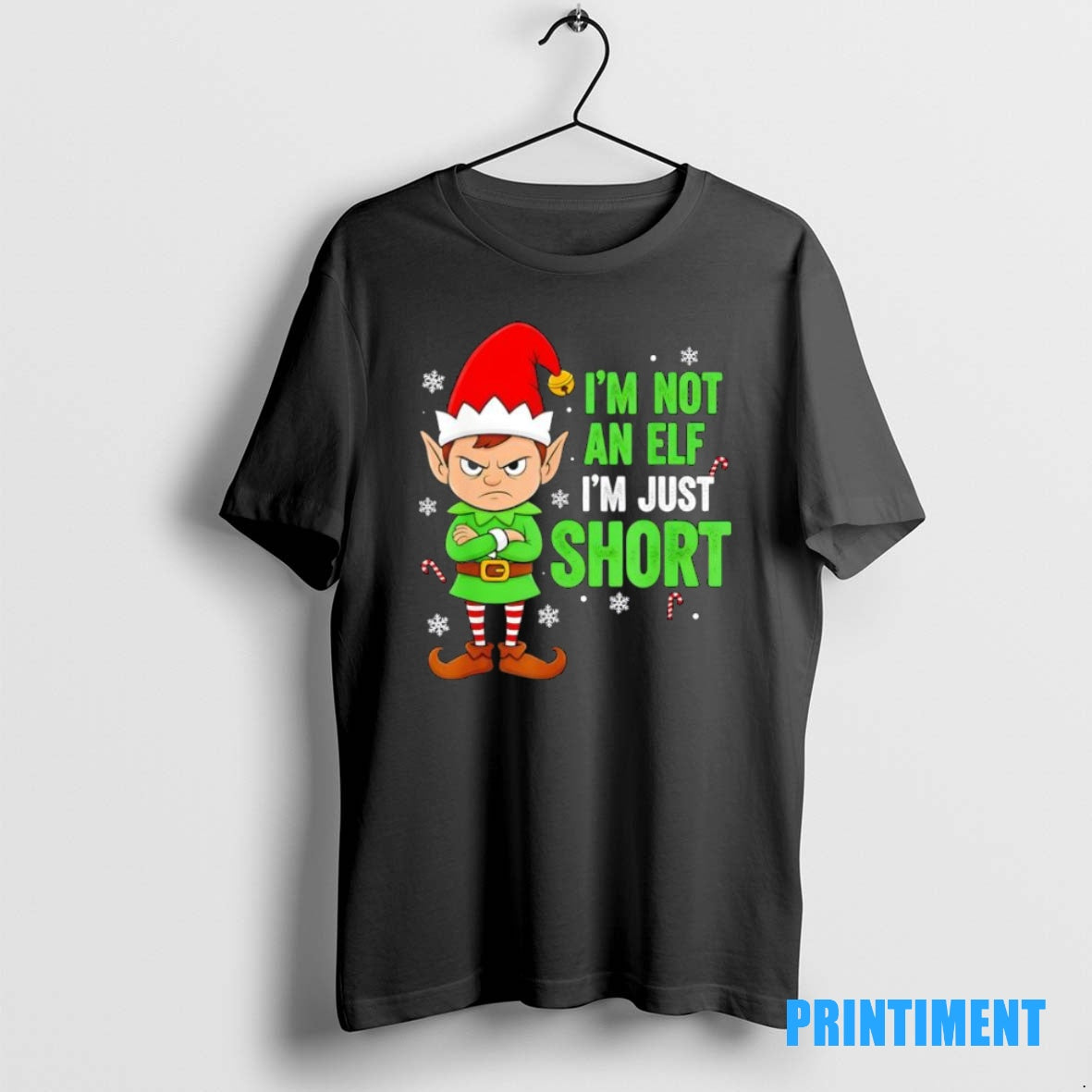 Official Im Just Short Funny Elf Christmas Tee Sweater