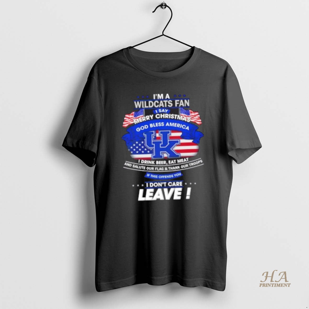 Official Im A Kentucky Wildcats Fan I Say Merry Christmas God Bless America I Dont