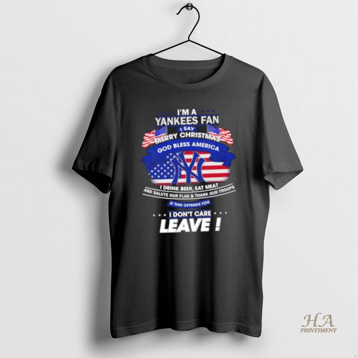 Official Im A New York Yankees Fan I Say Merry Christmas God Bless America