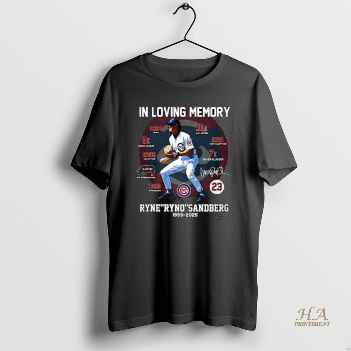 Official In Loving Memory Ryne Ryno Sandberg 1959 2025 Signature
