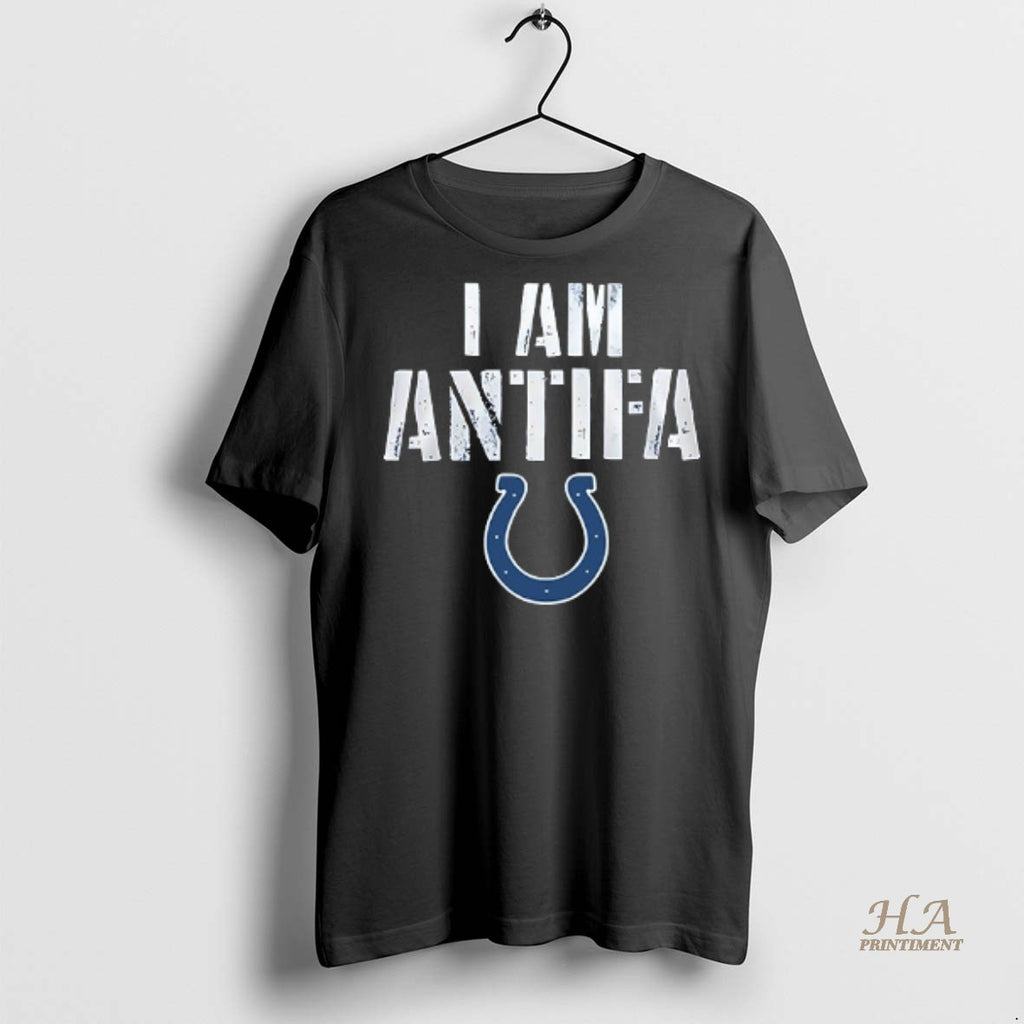 Official Indianapolis Colts I Am Antifa Against Fascism Shirt