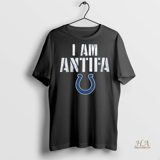 Official Indianapolis Colts I Am Antifa Against Fascism Shirt