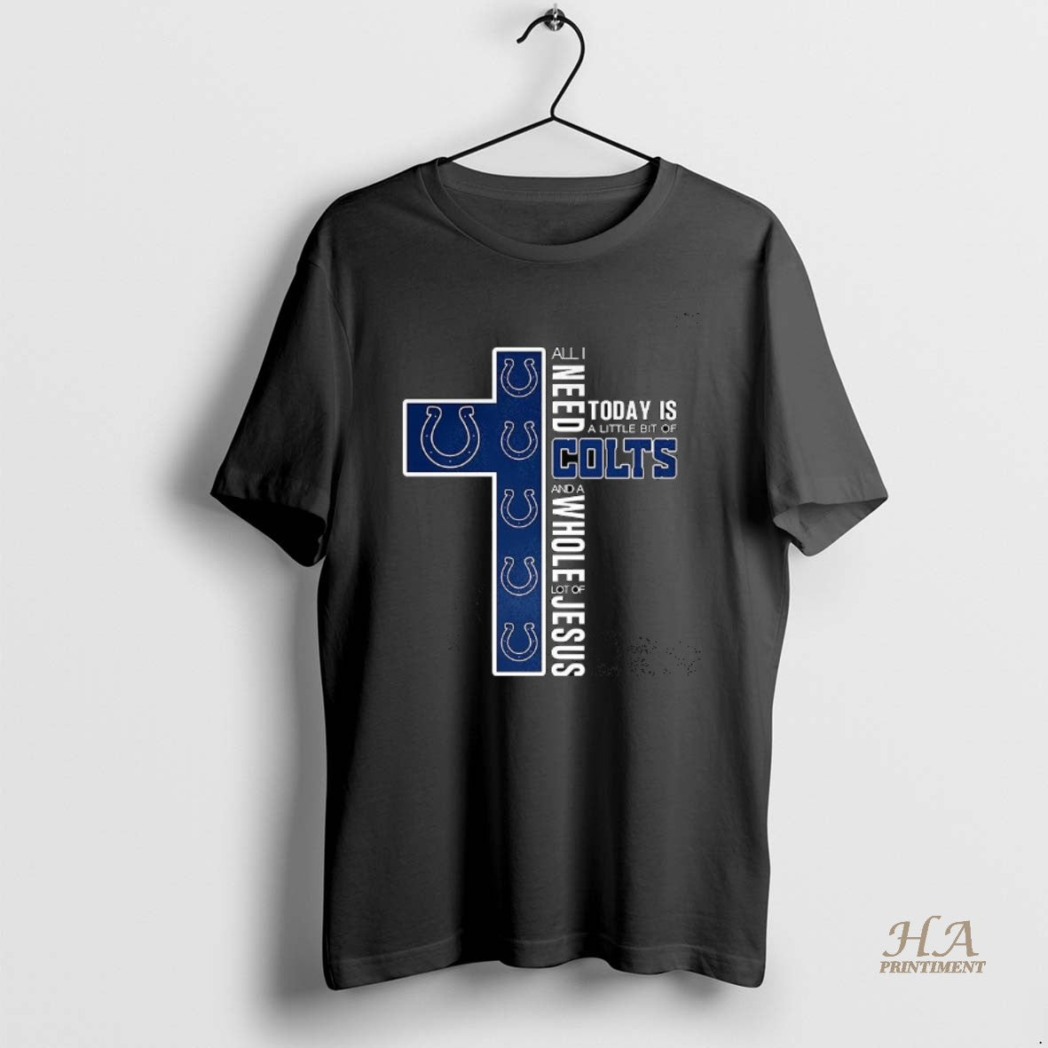 Official Indianapolis Colts Football I Need A Lot Of Jesus Cross Christian