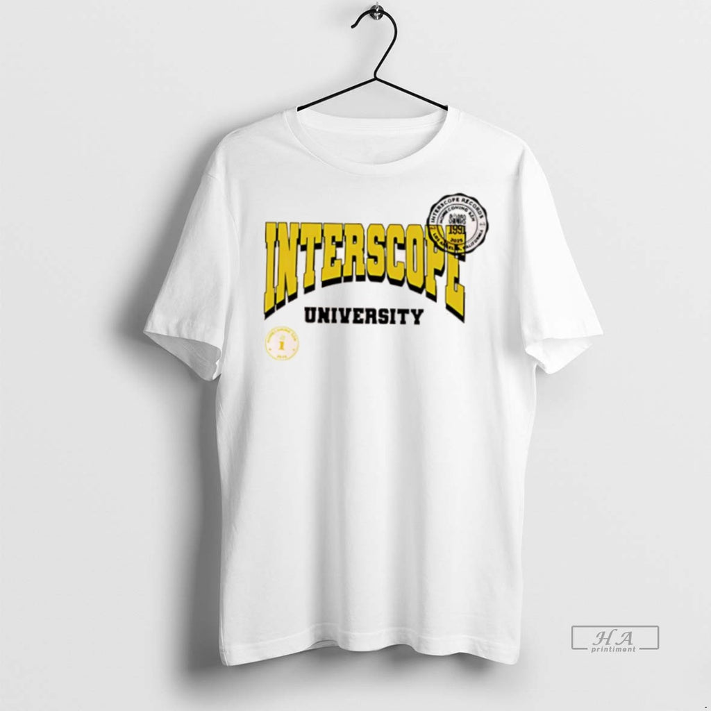 Official Interscope Yellow University Logo Shirt