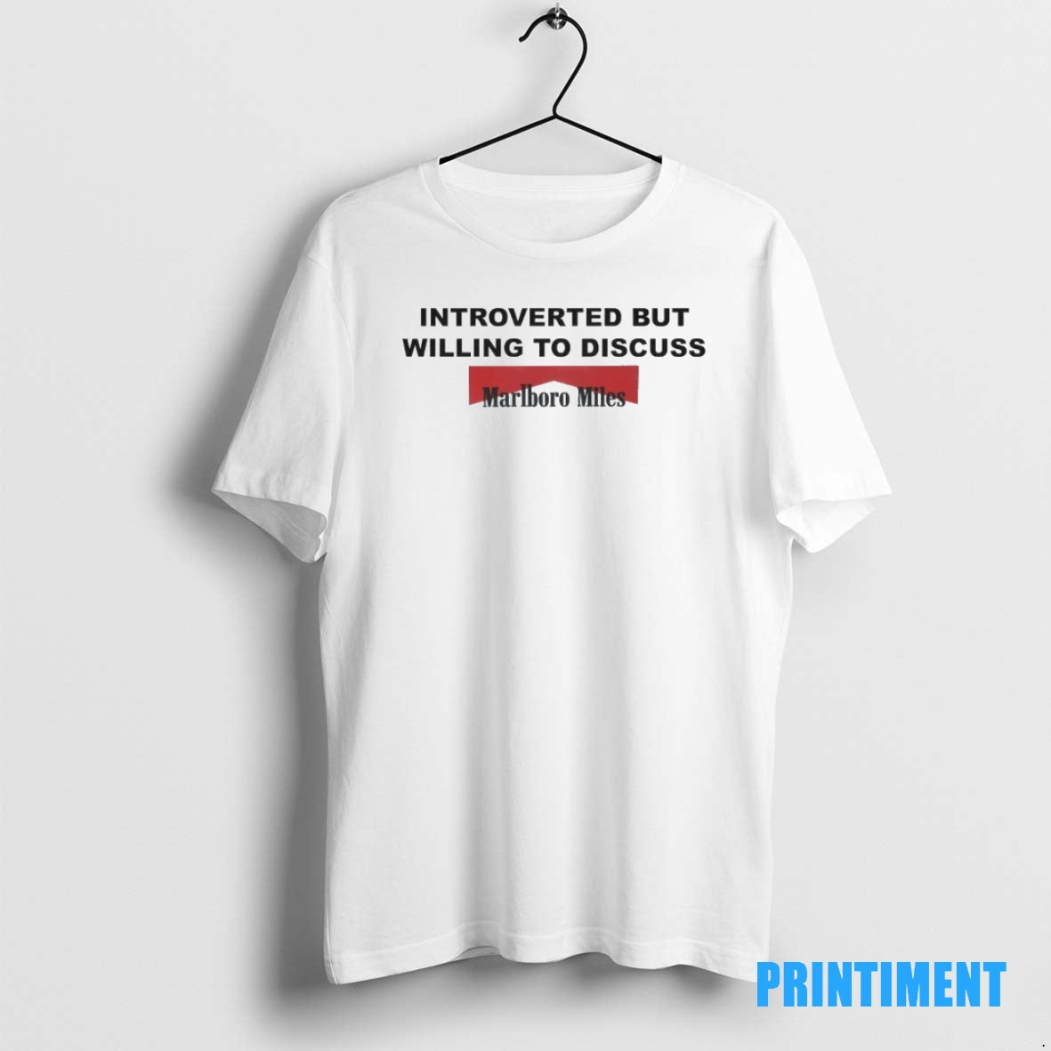 Official Introverted But Willing To Discuss Marlboro Miles Tee Sweater
