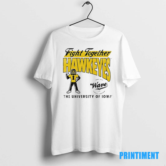 Official Iowa Hawkeyes Wave Fight Together Tee Sweater