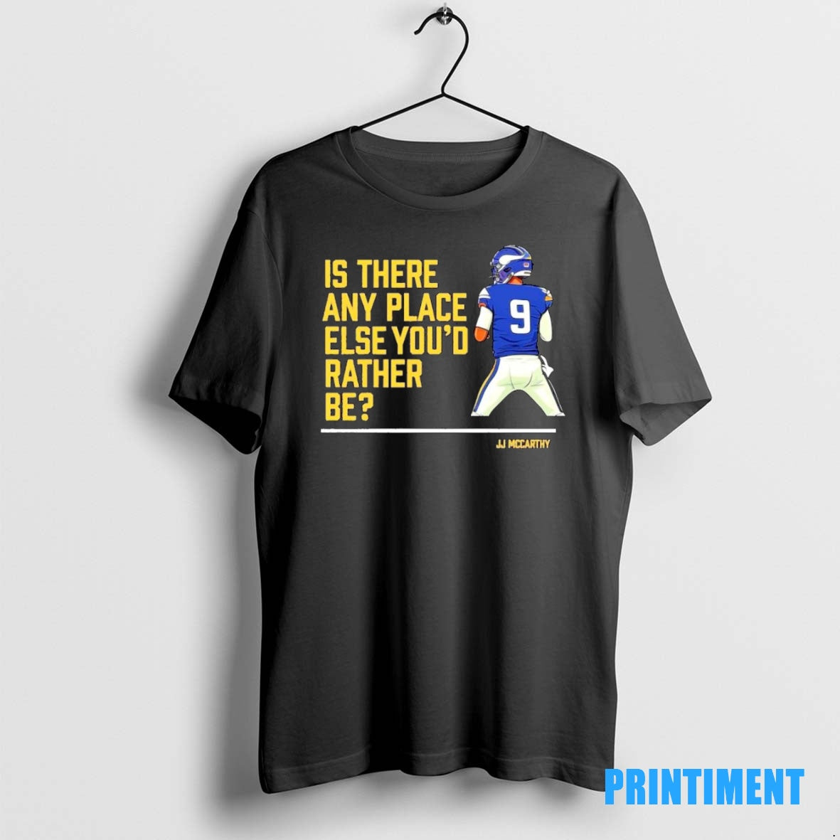 Official Jj Mccarthy Is There Any Place Else Youd Rather Be Ornaments Tee Sweater