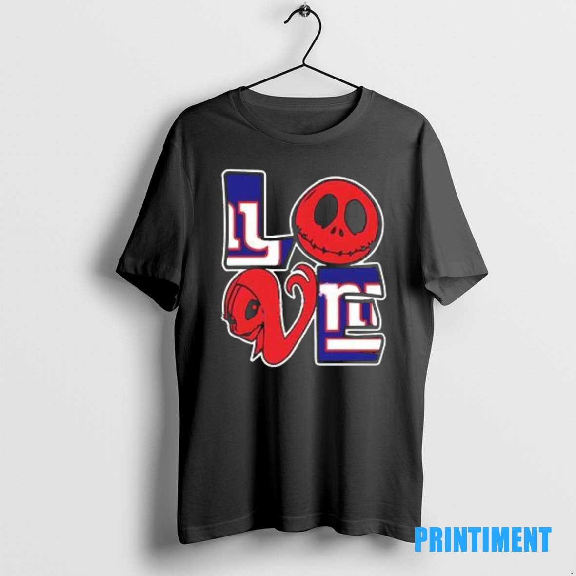 Official Jack Skellington And Sally Fan New York Giants Tee Sweater