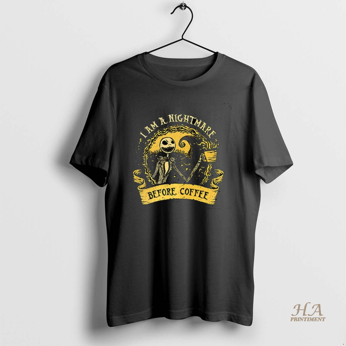 Official Jack Skellington I Am A Nightmare Before Coffee Halloween