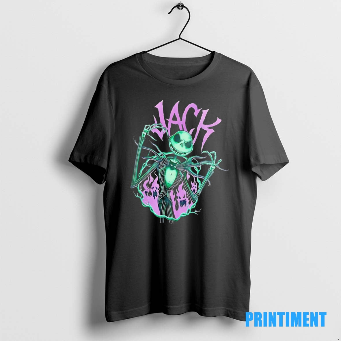 Official Jack Skellington The Nightmare Before Christmas Flames Girls Tee Sweater