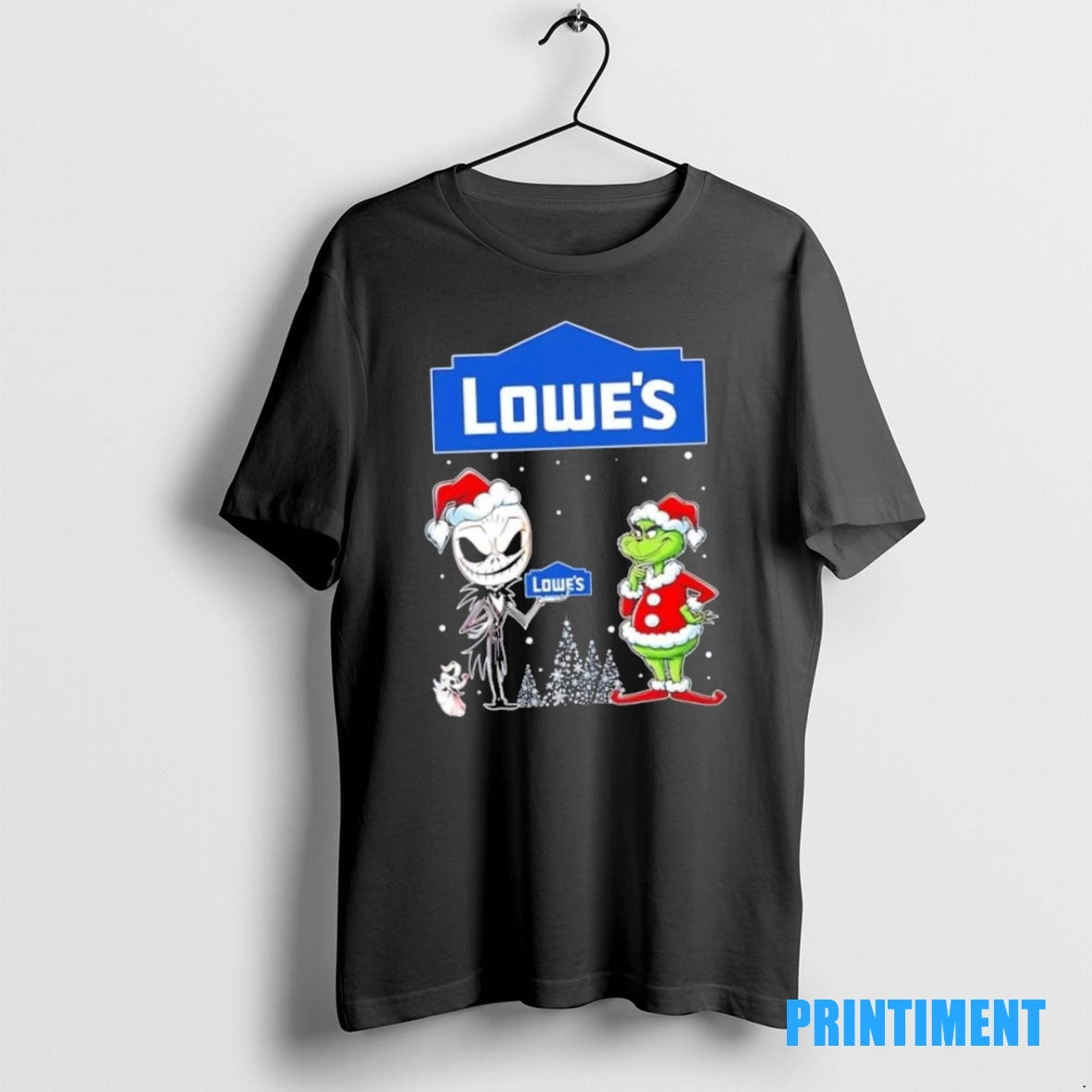 Official Jack Skellington And Grinch X Lowes Is This Jolly Enough Christmas Tee Sweater