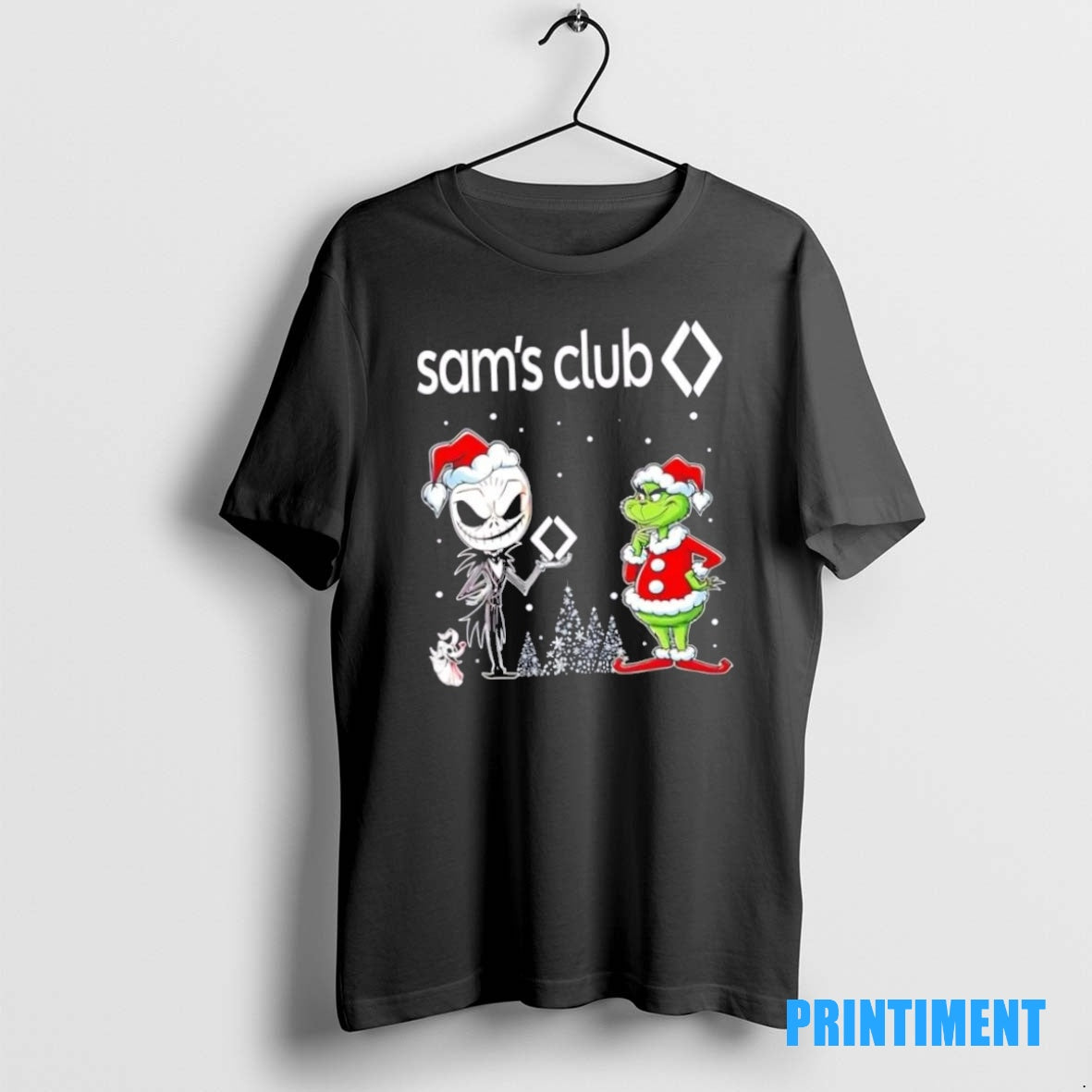 Official Jack Skellington And Grinch X Sams Club Is This Jolly Enough Christmas Tee Sweater