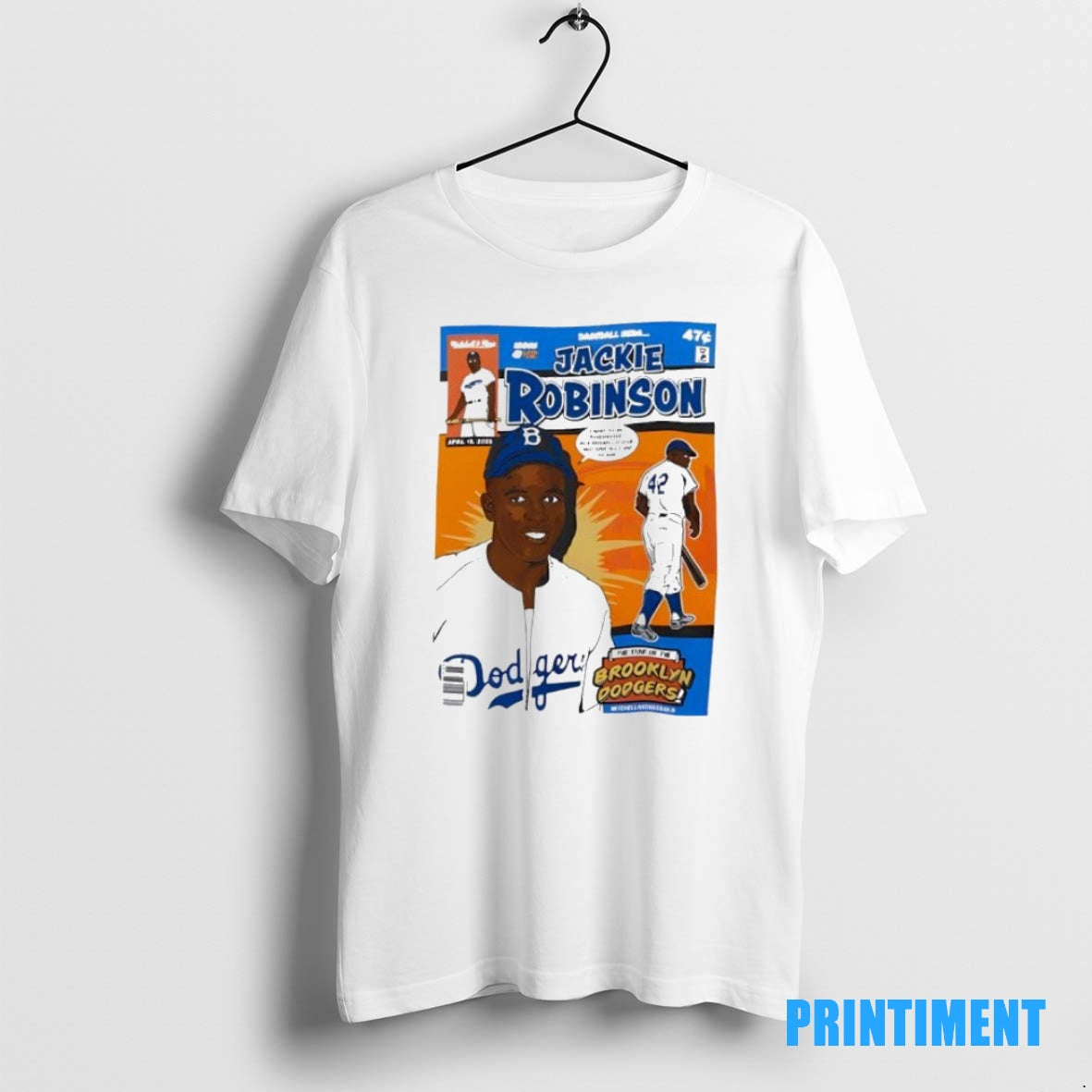 Official Jackie Robinson Comic Tee Sweater
