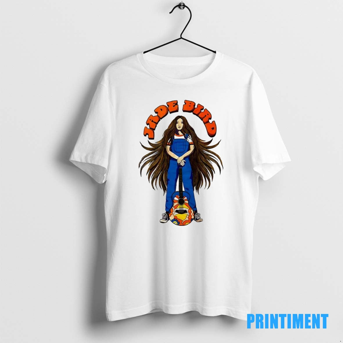 Official Jade Bird Cartoon Guitar Tee Sweater