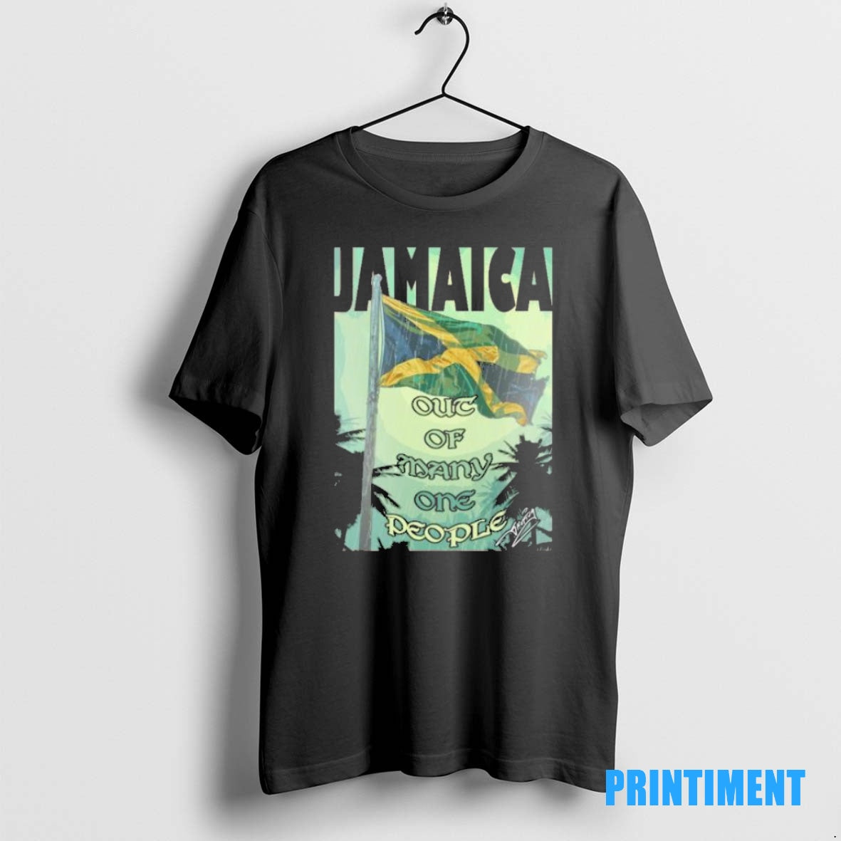 Official Jamaica Out Of Many One People Tee Sweater
