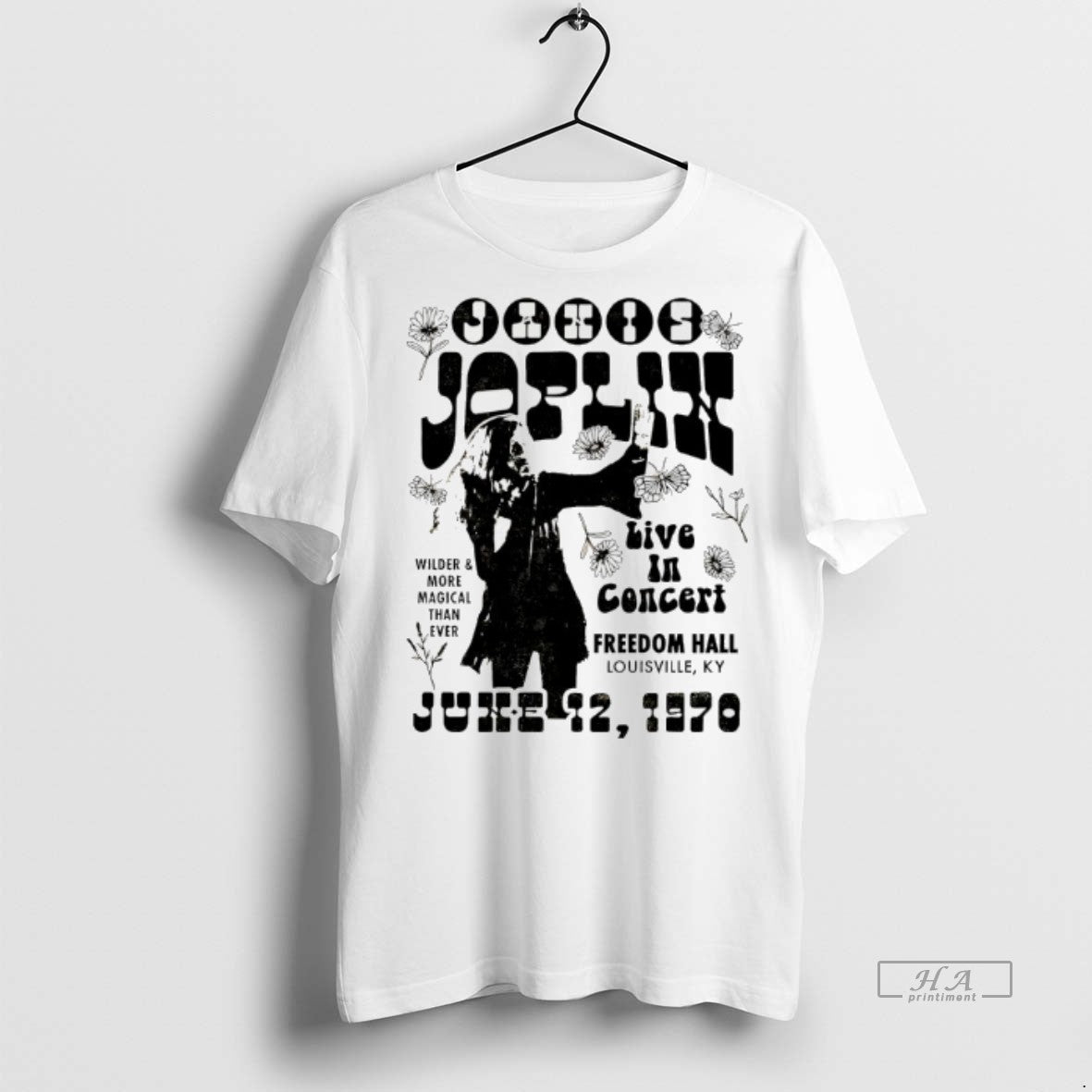 Official Janis Joplin Live In Concert Freedom Hall 1970 Shirt