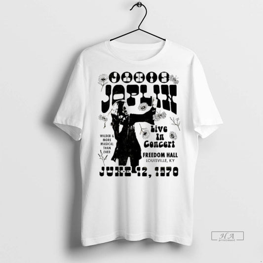 Official Janis Joplin Live In Concert Freedom Hall 1970 Shirt