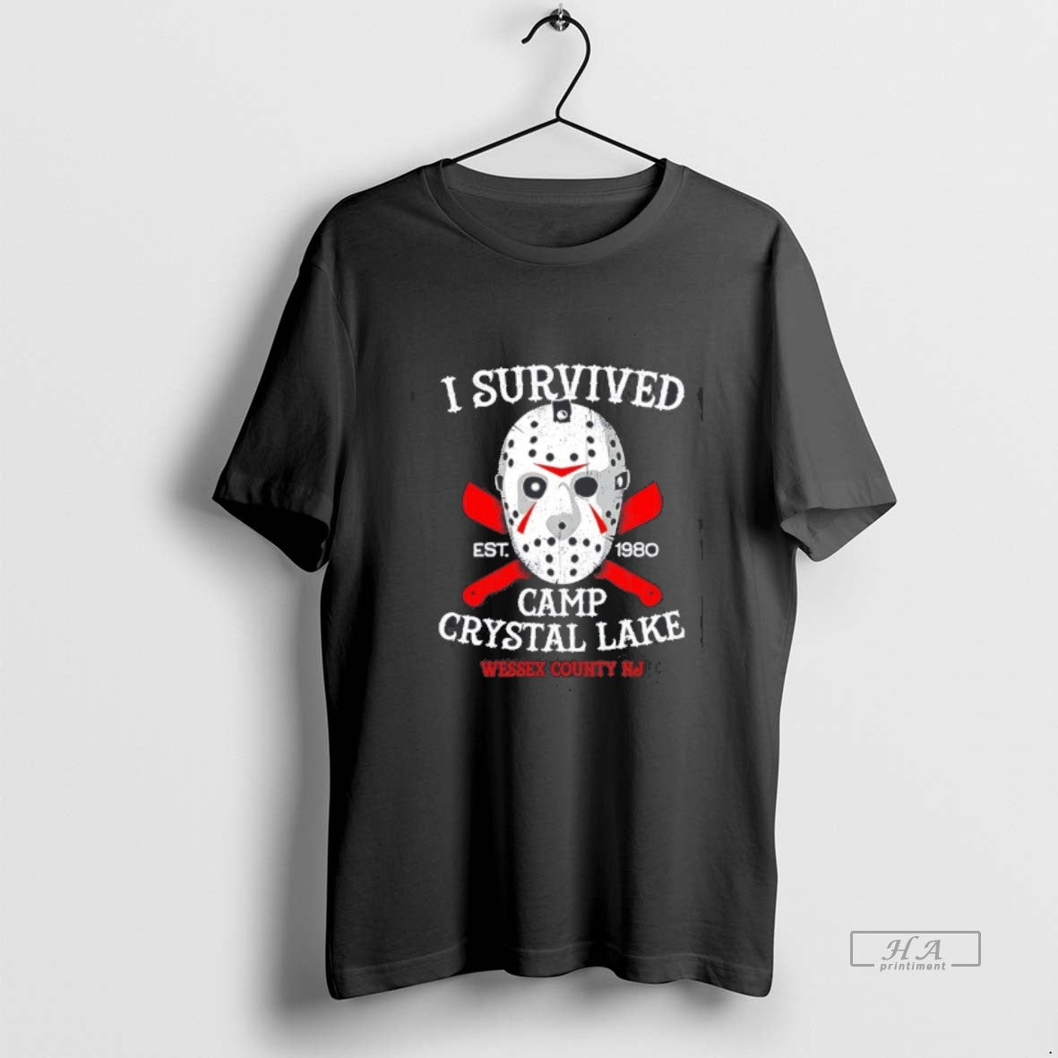 Official Jason Voorhees I Survived Camp Crystal Lake Est 1980 Halloween