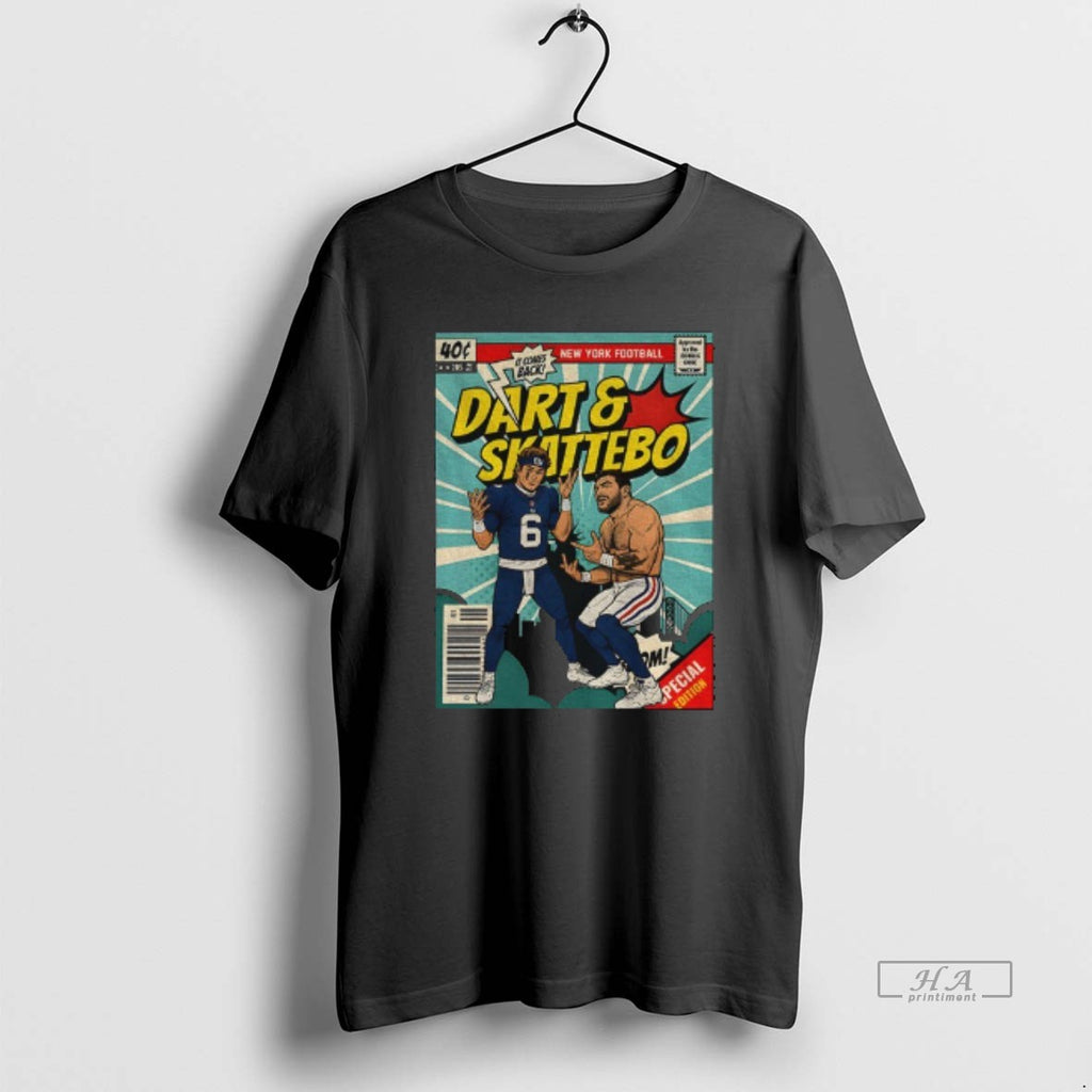 Official Jaxson Dart And Cam Skattebo Comic It Comes Back Ny Football