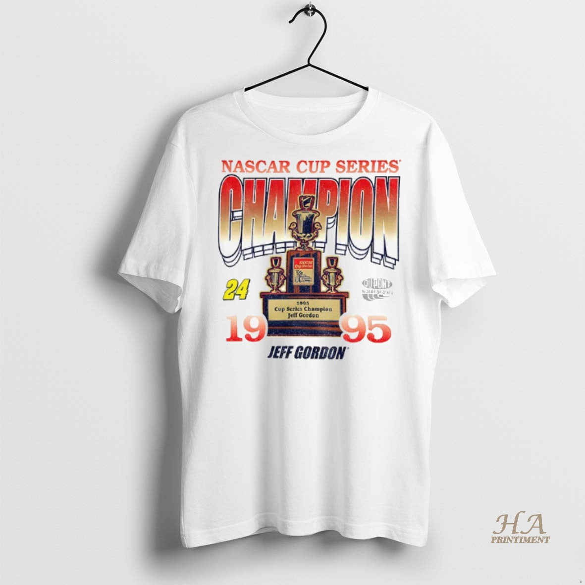 Official Jeff Gordon 47 1995 Nascar Cup Series Champion Race Day Foundation Shirt