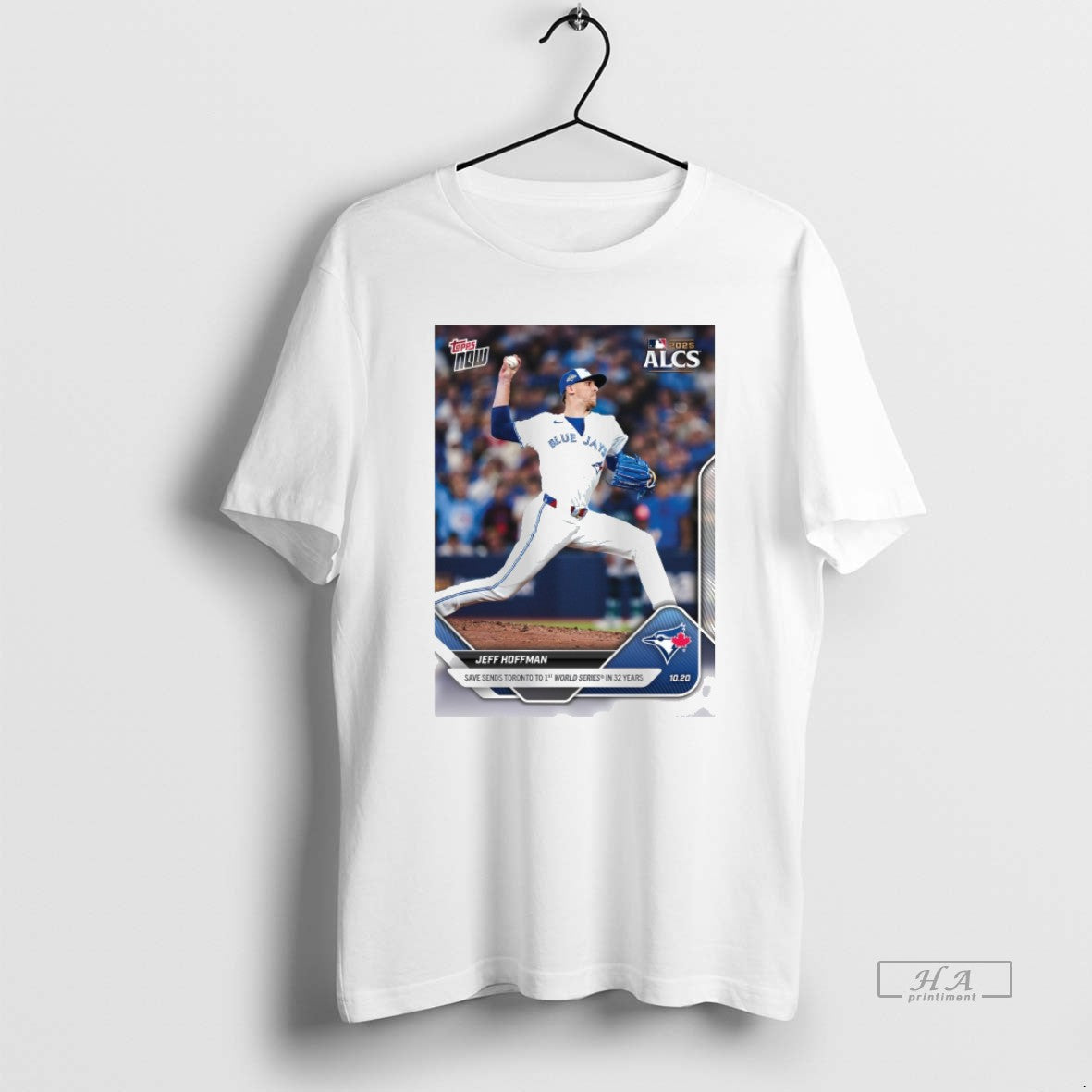 Official Jeff Hoffman 2025 Mlb Alcs Topps Save Sends Toronto To 1st World Series In