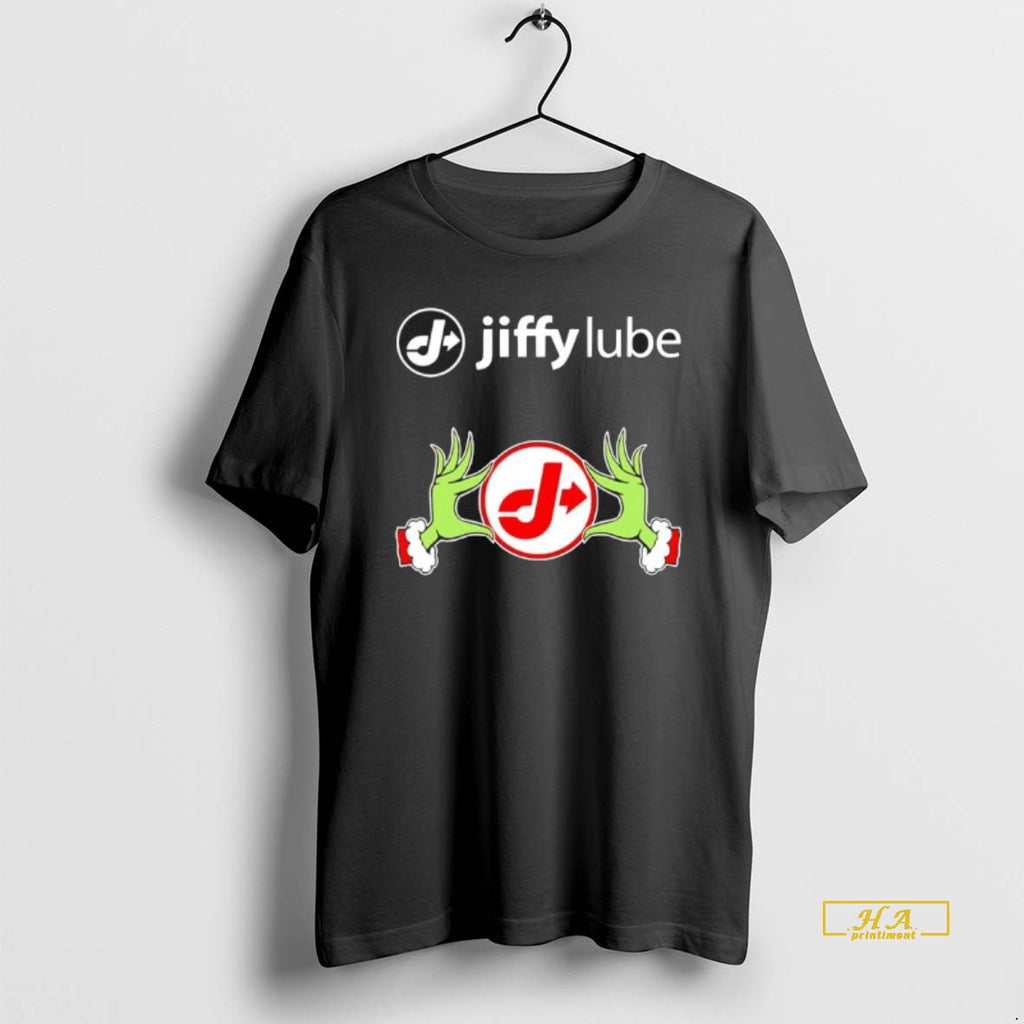 Official Jiffy Lube X Grinch Hands Merry Christmas