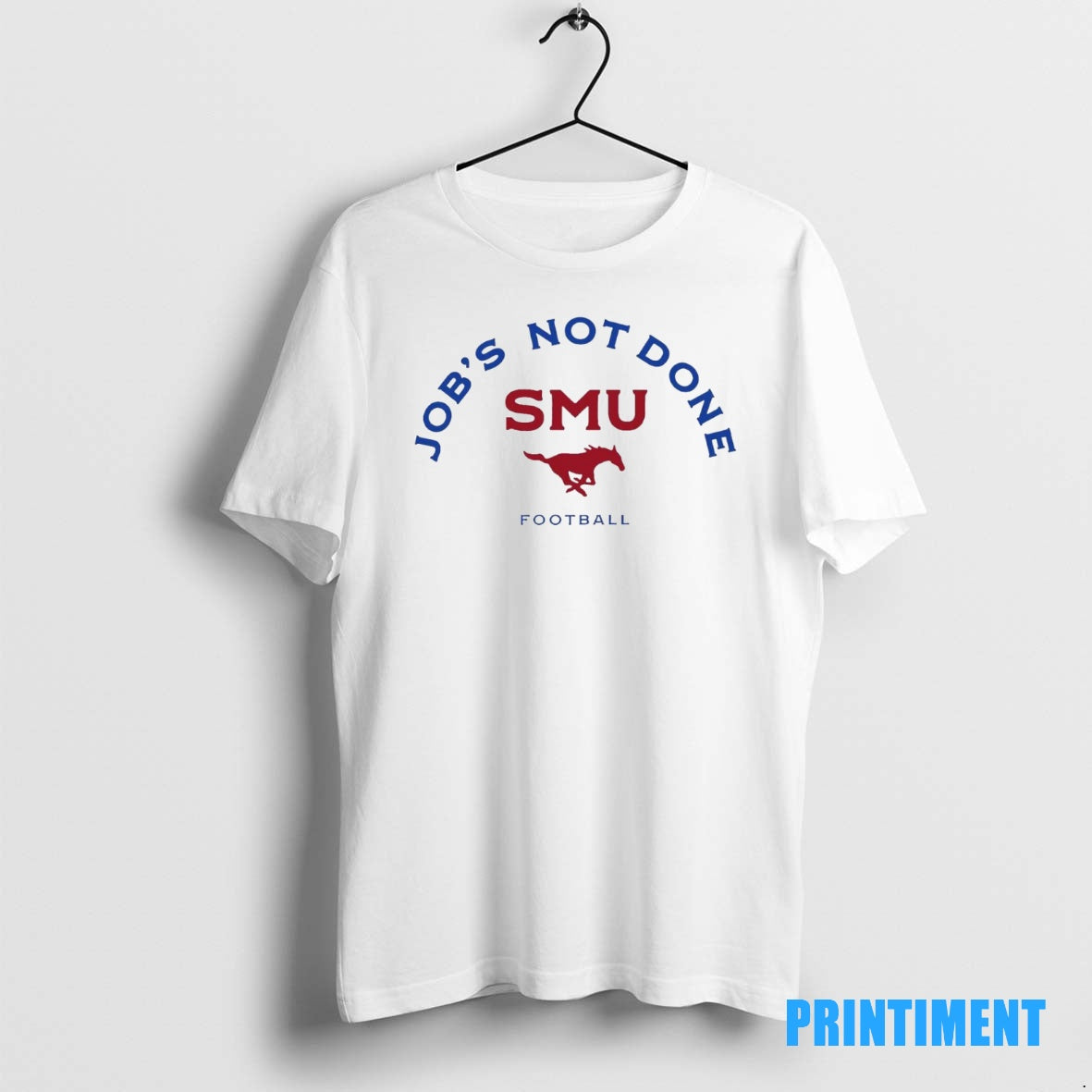 Official Jobs Not Done Smu Mustangs Football Tee Sweater