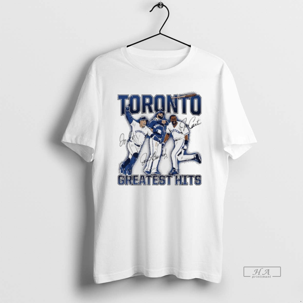 Official Joe Carter Jose Bautista And George Springer Torontos Greatest Hits Autographed