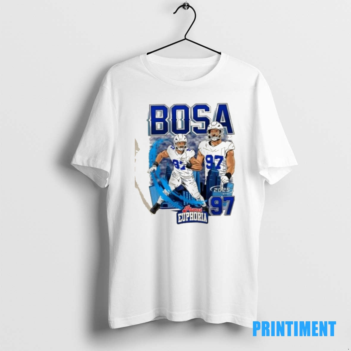 Official Joey Bosa Los Angeles Chargers Football City Graphic Tee Sweater