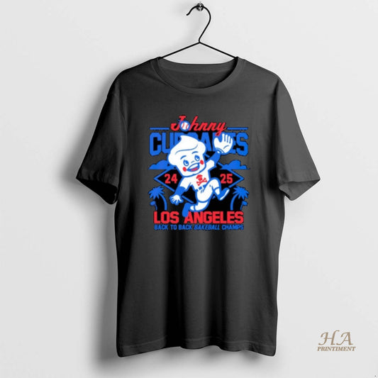 Official Johnny Cupcakes X Los Angeles Dodgers Back To Back Bakeball Champions 2025