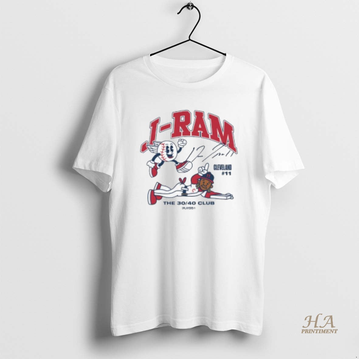 Official Jose Ramirez J Ram Superstar Cartoon Signature Graphic