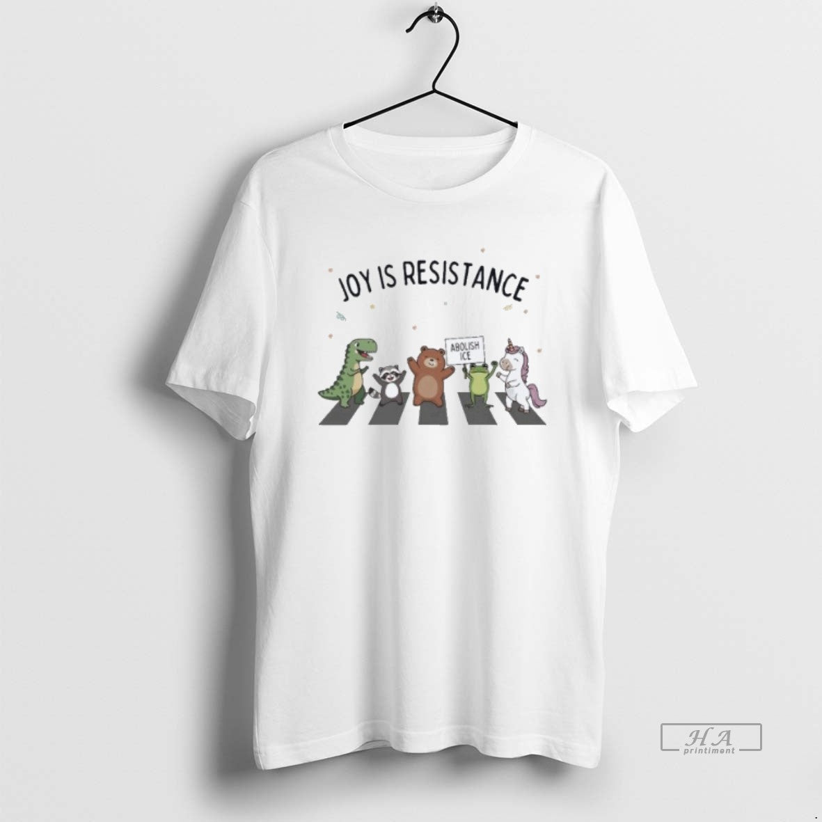 Official Joy Is Resistance Frog Portland Abolish Ice Anti Fascism Protest Dinosaur Raccoon Bear Unicorn