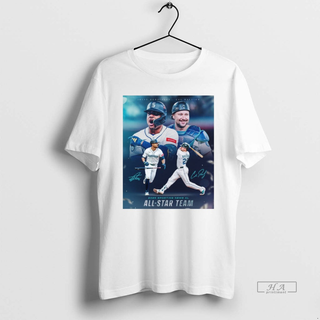 Official Julio Rodriguez And Cal Raleigh Seattle Mariners 2025 Sporting News Al All Star Team
