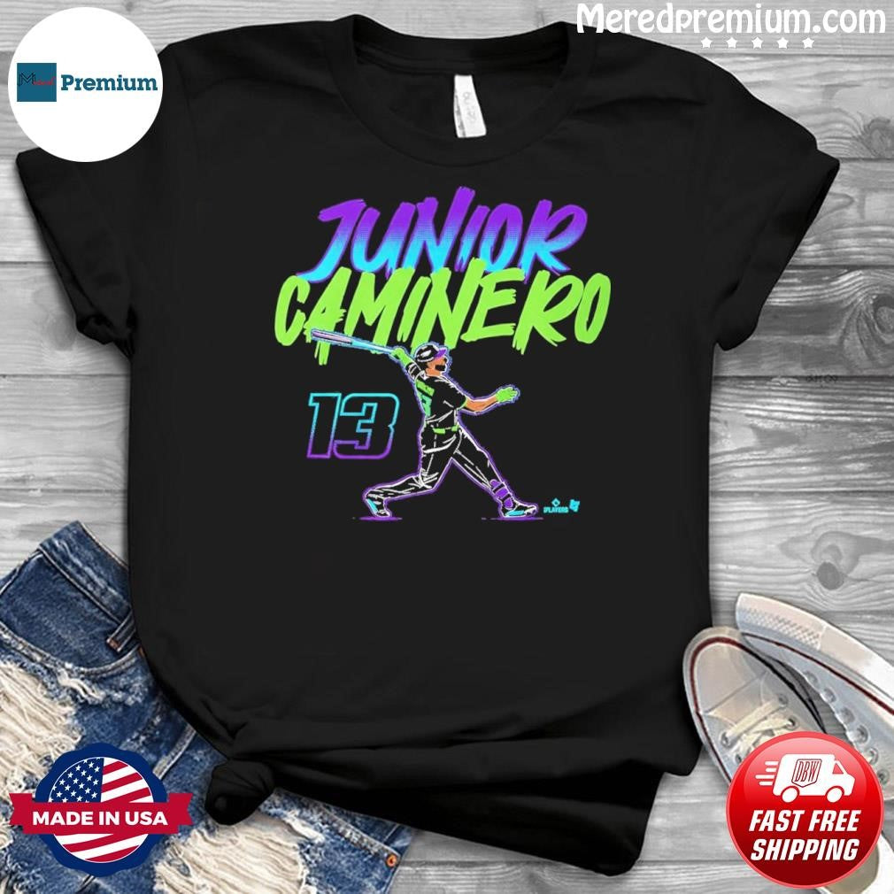 Junior Caminero Slugger Swing Playoff T-Shirt