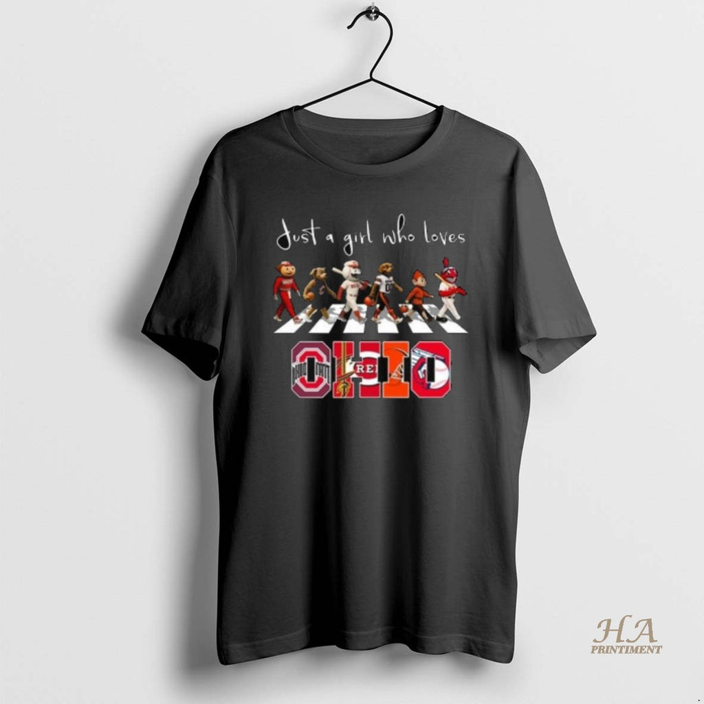 Official Just A Girl Who Loves Mascot Ohio City Sports All Team 2025 Long Sleve