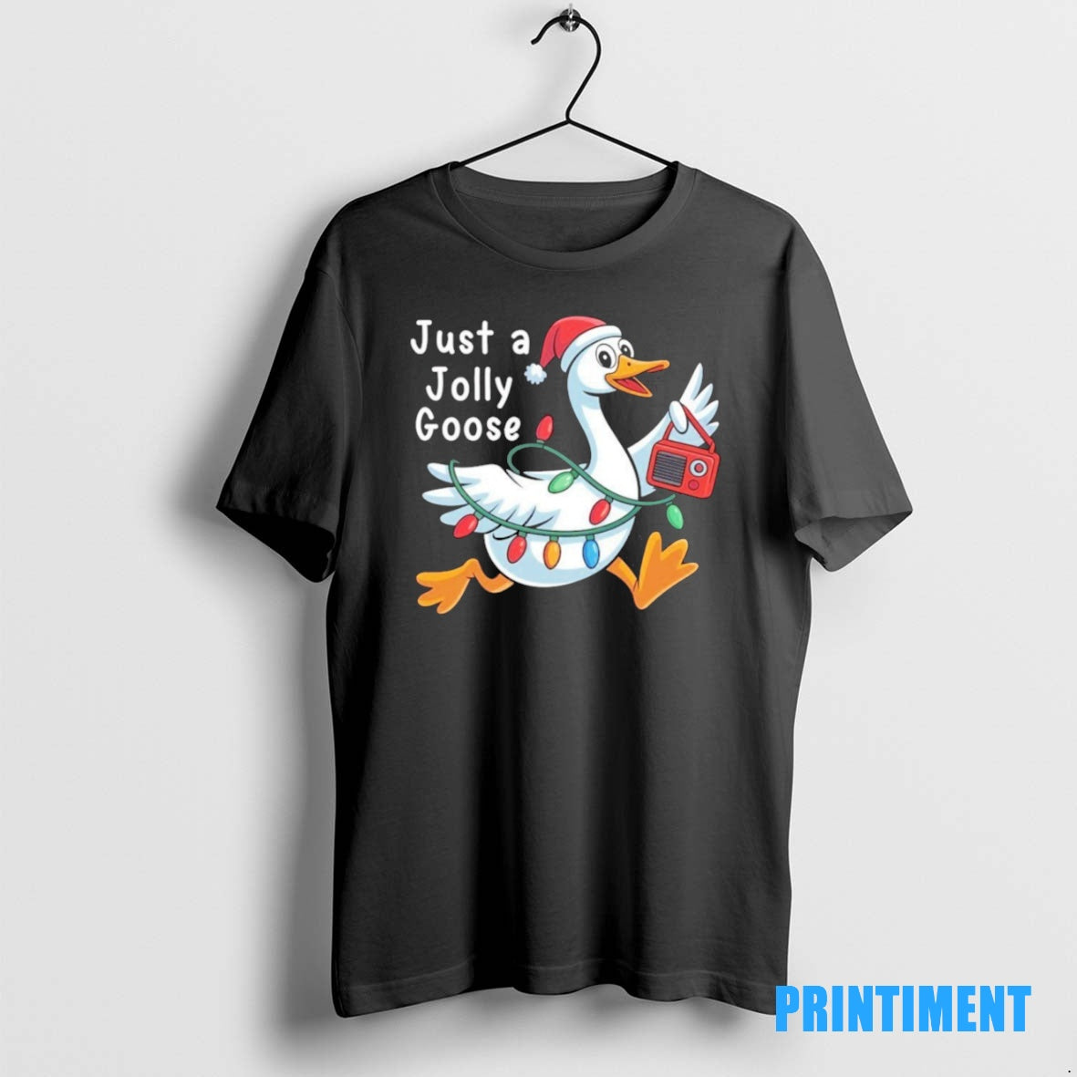 Official Just A Jolly Goose Christmas Tee Sweater