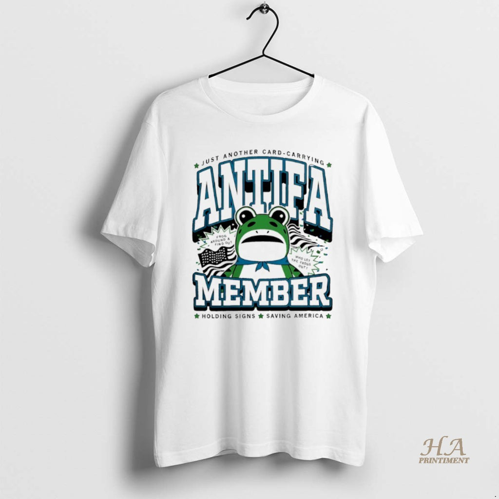 Official Just Another Card Carrying Antifa Member Frogs Member Graphic