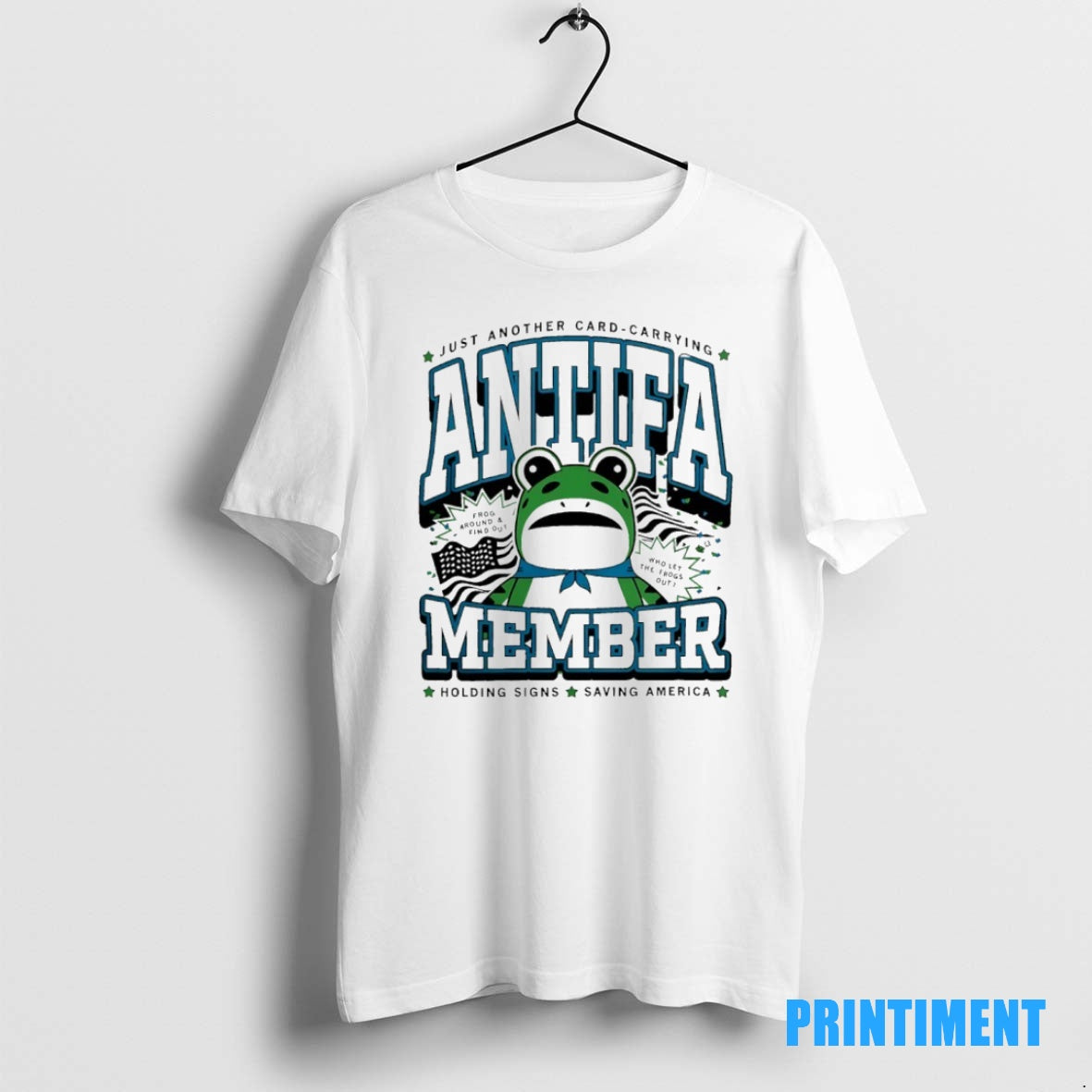 Official Just Another Card Carrying Antifa Member Frogs Member Graphic Tee Sweater