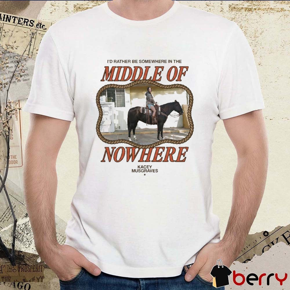 Kacey Musgraves 2026 I’d Rather Be Somewhere In The Middle Of Nowhere Tour Horse t-shirt
