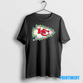 Official Kansas City Chiefs Logo Christmas Light Tee Sweater