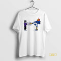 Official Kansas Jayhawk Mascot Kicking A We Sign Kansas State