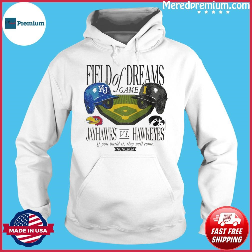 Kansas Jayhawks Fields of Dreams Baseball Matchup vs Iowa Hawkeyes Shirt