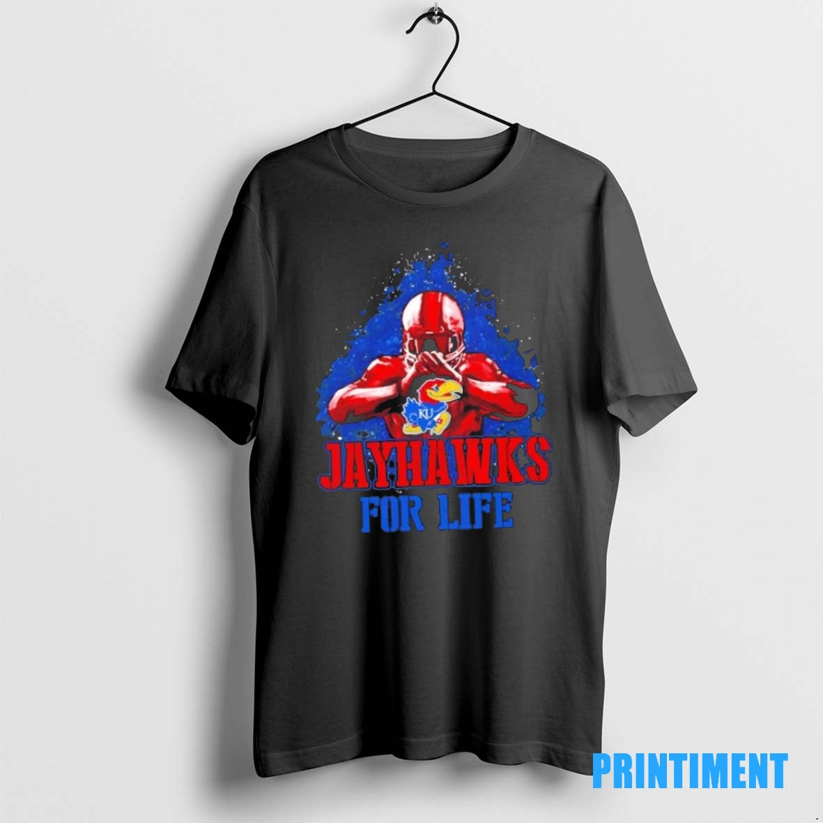Official Kansas Jayhawks Football For Life Tee Sweater