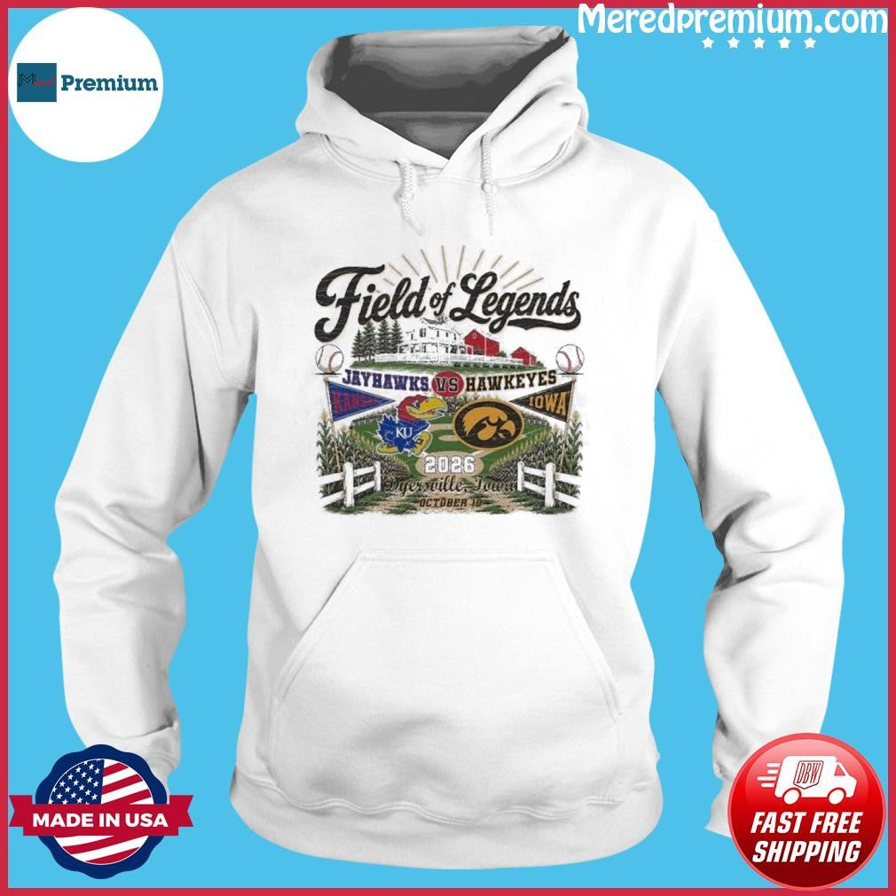 Kansas vs Iowa Baseball T-shirt – Field of Legends Dreams Game 2026