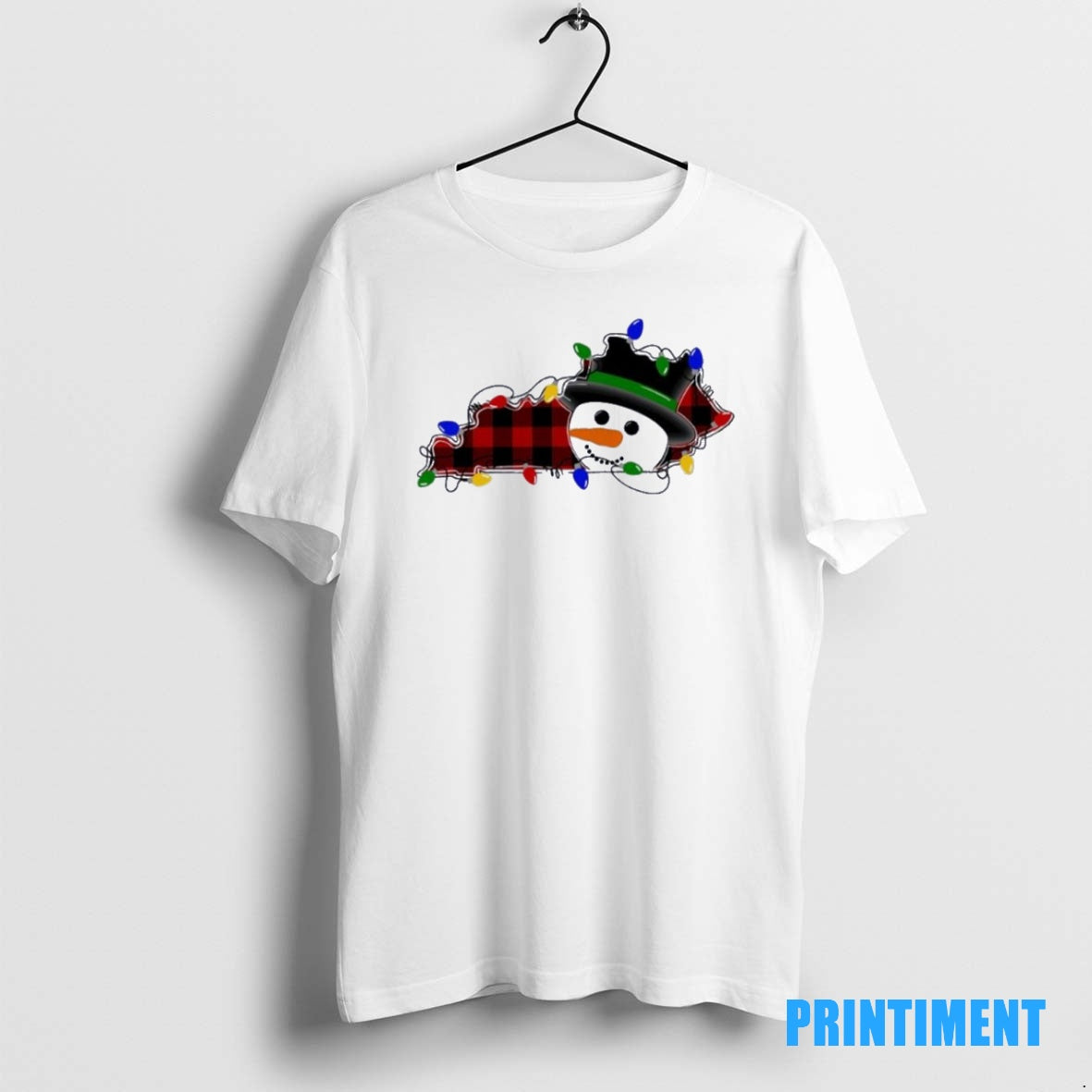 Official Kentucky Snowman And Lights Christmas Tee Sweater