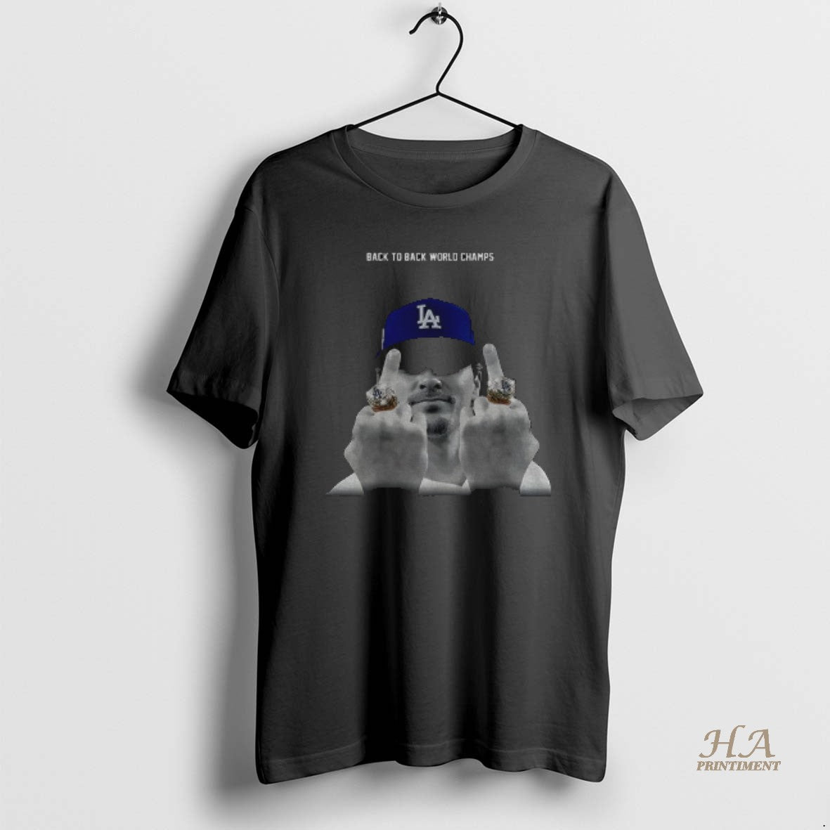 Official Kike Hernandez Back To Back World Series Champs 2025 Middle Finger Baseball